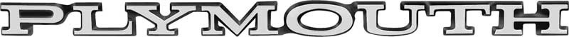 Emblem Hood Belvedere & Duster & Valiant & Emblem Trunk Belvedere & Valiant " PLYMOUTH"