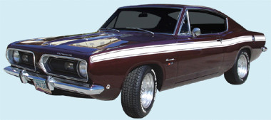 1969 Barracuda Stripe Upper Kit