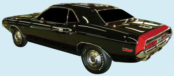 1970 Challenger R/T Bumble Bee Stencil Kit & Optional Hood Blackout Decal Kit