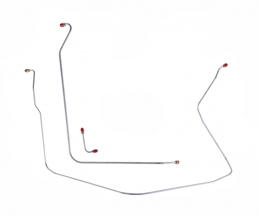 Front Brake Line Kit 63 Manual Drum 3pc Original Material