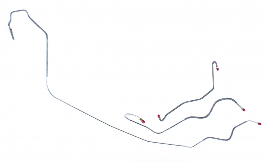 Front Brake Line Kit 66 W/ Standard Brakes 3pc Stainless Steel