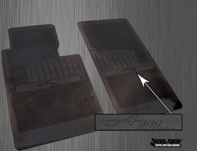 Custom Vintage Rubber Floor Mats 68-70 AMX/Javelin