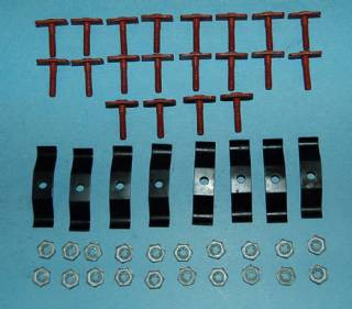 Grille Trim Fastener Clip Set 1968 Charger