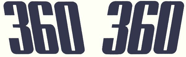 1971-74 Duster "360" or "440" Numbers Pr