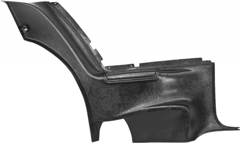 Rear Door Quarter Panels 73-74 B Body Except SE Black Pr