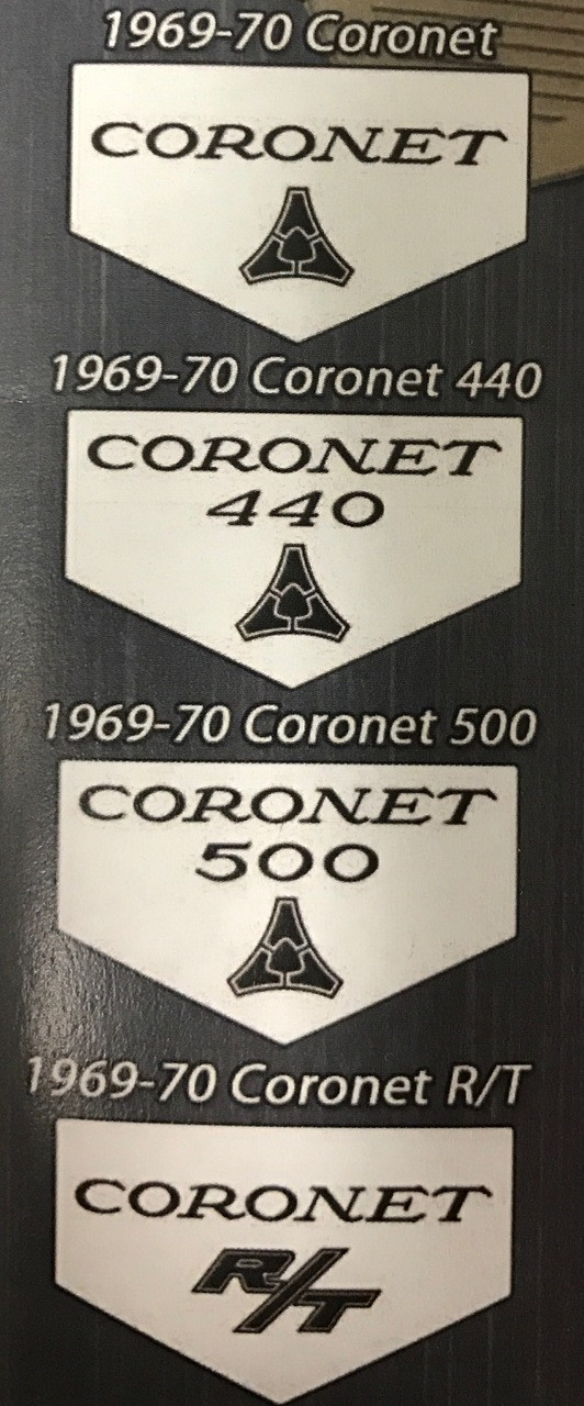 "Custom Vintage" B Body Floor Mats Rubber 69-70 Coronet Black