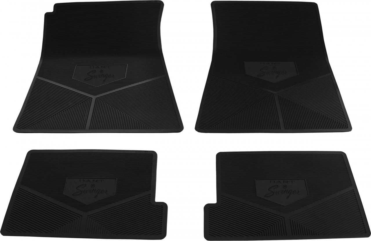 "Custom Vintage" A Body Floor Mats Rubber 69-76 Dart Swinger & Dart Sport
