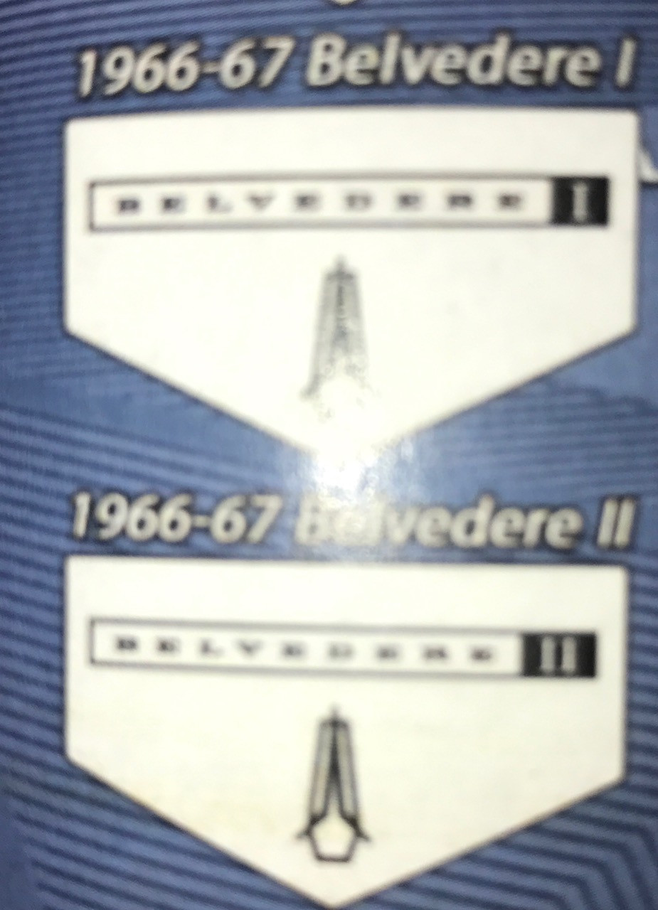 "Custom Vintage" B Body Floor Mats Rubber 66-67 Belvedere