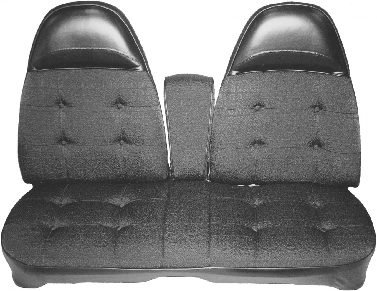 1974 Satellite Sebring Plus Front Split Bench w/Center Armrest Cloth Gold