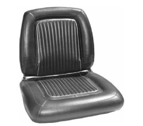 Front Bucket Seat Covers 64 Polara 500 Lt. Met. Blue or Met. Turquoise