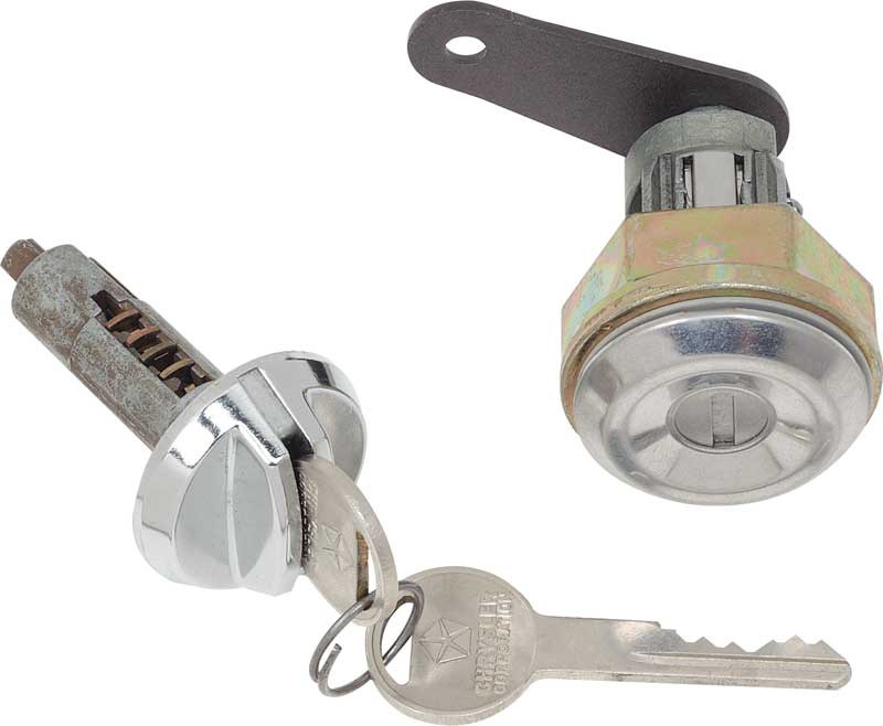 Glovebox & Trunk Set 73 74 Barracuda w/OEM Keys