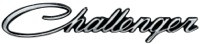 Emblem Fender 70-72 Challenger & Emblem Quarter Panel 73-74 Challenger & Emblem Trunk 70 Challenger "Challenger" 3 Pin Style