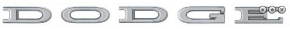 Letters Hood & Trunk 65-66 Coronet & 66 Dart "DODGE"