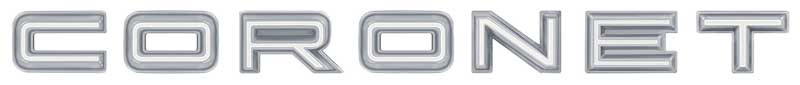 Letters Quarter Panel 68 Coronet 500 "CORONET"