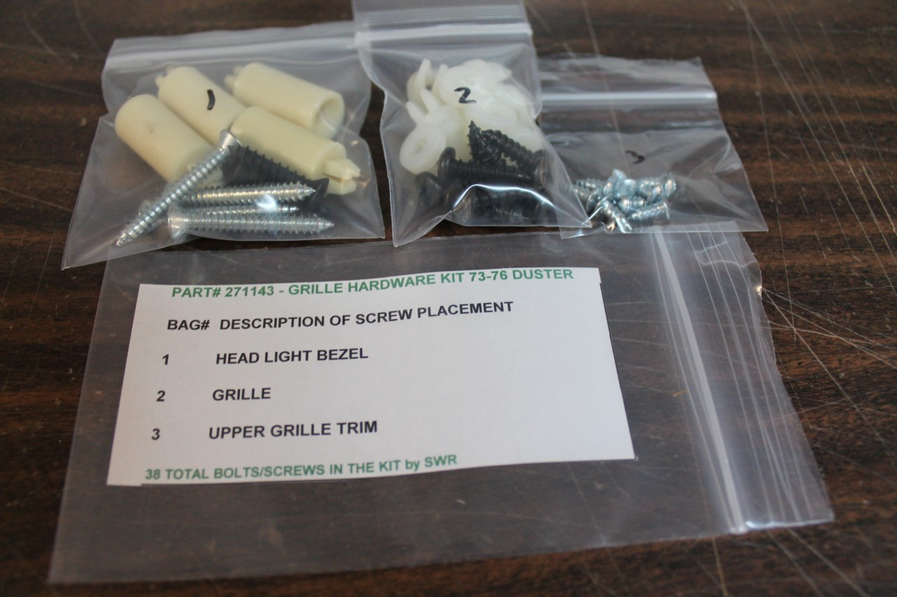 Grille Hardware Kit 75-76 Duster & Valiant