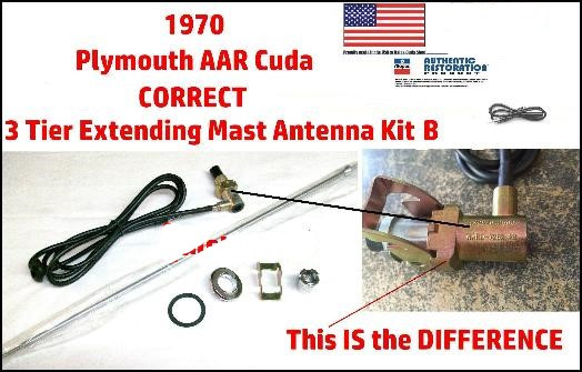 Antenna Kit 70 Barracuda AAR 