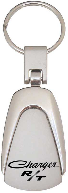 Key Chain Chrome Tear Drop Charger R/T