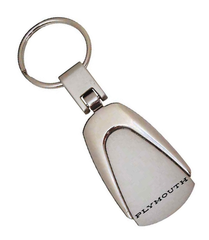 Key Chain Chrome Tear Drop Plymouth
