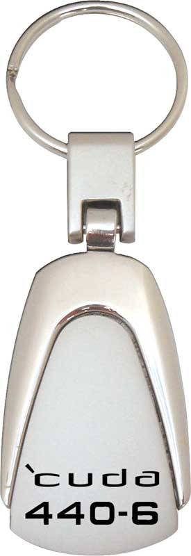 Key Chain Chrome Tear Drop Cuda 440-6