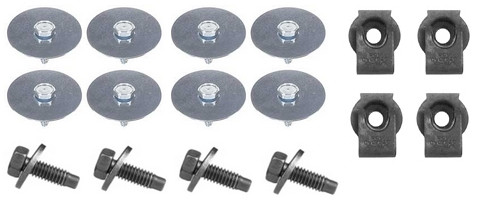 Bolt Kit Front Fender Inner Metal Shield at Rear Firewall 63-66 A Body