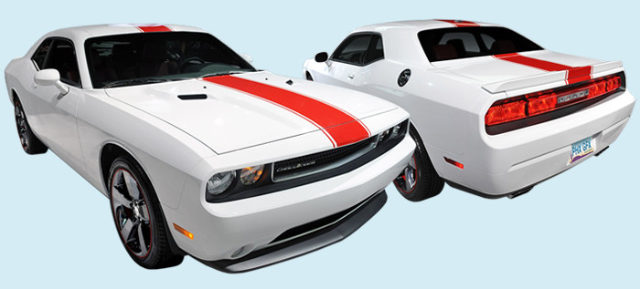 2008-2014 Dodge Challenger Rally Redline Style Stripe Kit