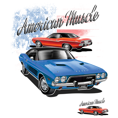 T-Shirt Challenger American Muscle