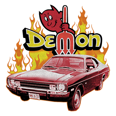 T-Shirt Dodge Demon w/Flames