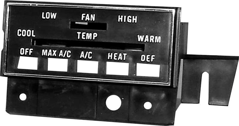 Heater AC Control Bezel 70-74 E Body w/Raylle Dash 