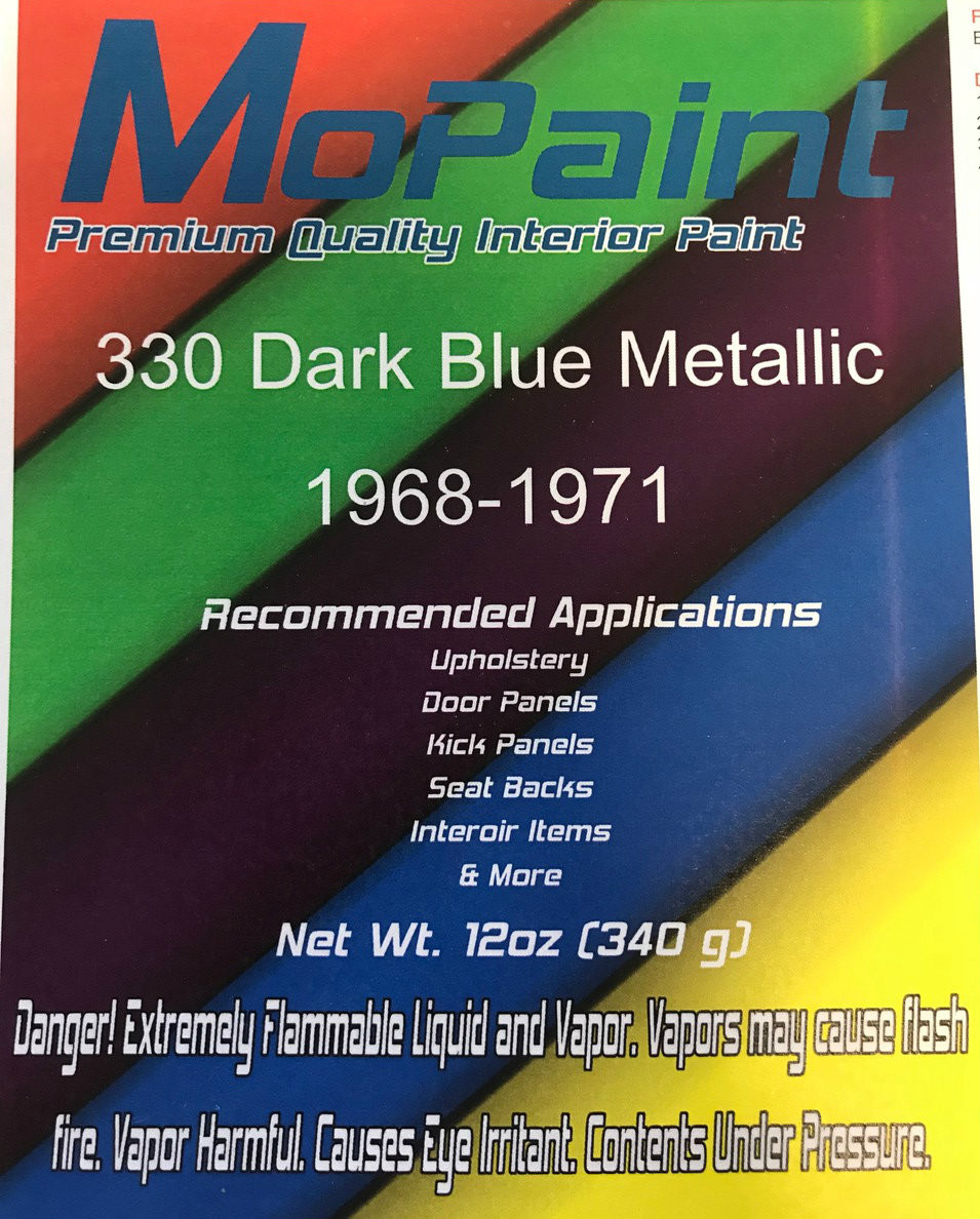 Dark Blue Metallic Interior Paint 12oz Spray Can