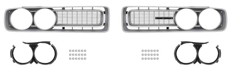 Grille - Headlight Bezels 72 Dodge Charger