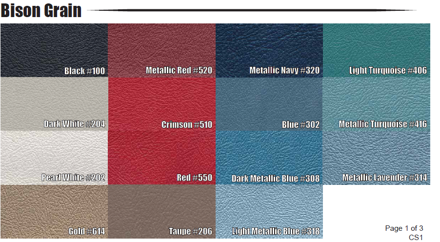 1964-1966 Barracuda Sunvisors Bison Grain