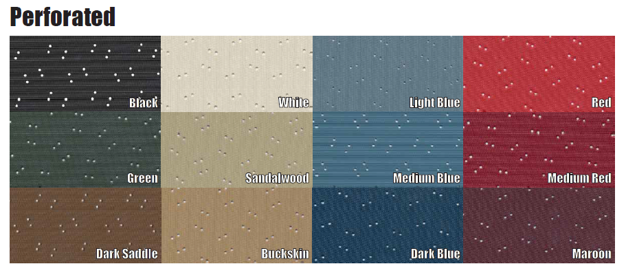 1964-1966 Barracuda Sun Visors Perforated