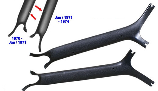 Pillar Post Moldings 71- 74 E Body "Correct" Late 71 Build Date