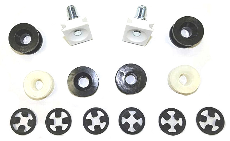 Quarter Window Hardware Kit 65-66 C Body exc Fury & Polara & 67-68 Fury 2dr Hdtp