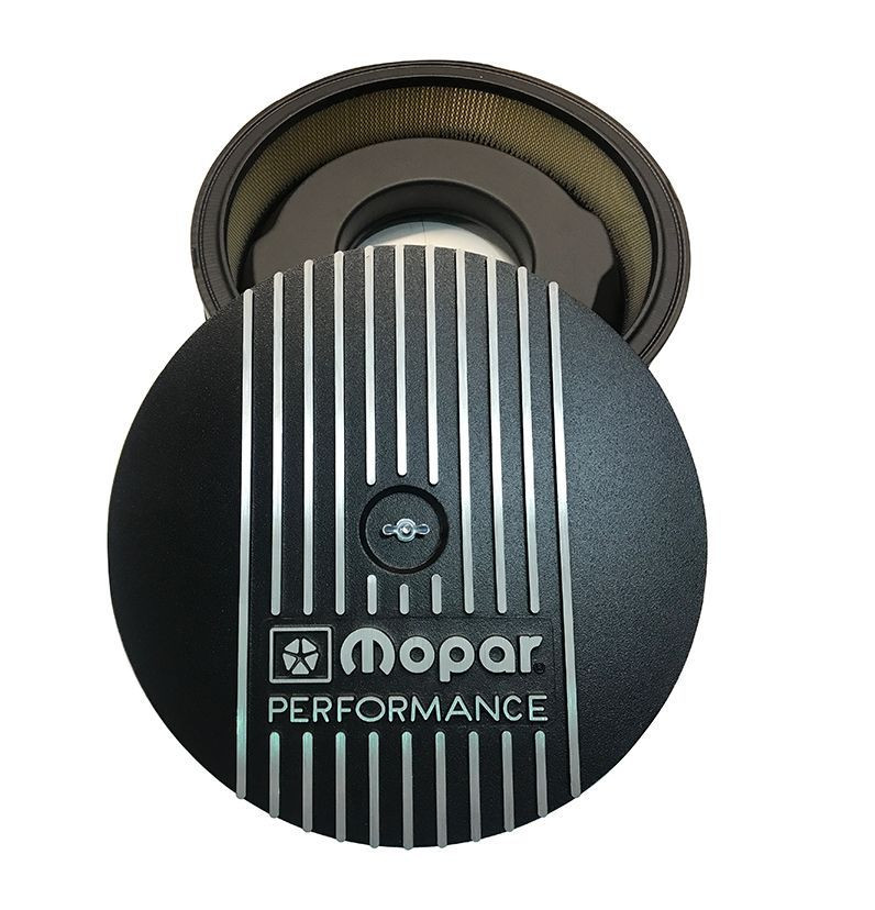 Air Cleaner Mopar Performance 64-76 All Cast Black Wrinkle