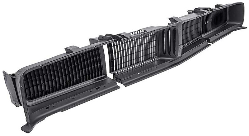Grille Assembly 69 Charger w/Headlamp Doors - Black
