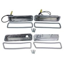 Side Marker Bezel Set Front & Rear 70-71 Dart w/Pig Tails