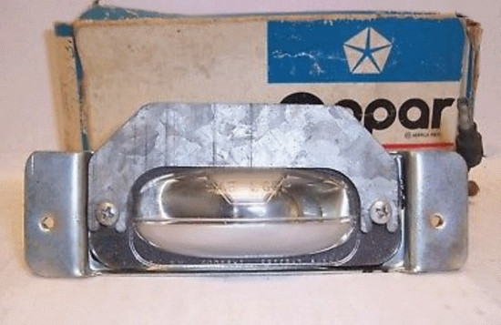 Deflector Shield License Lamp Assembly 68-70 Charger