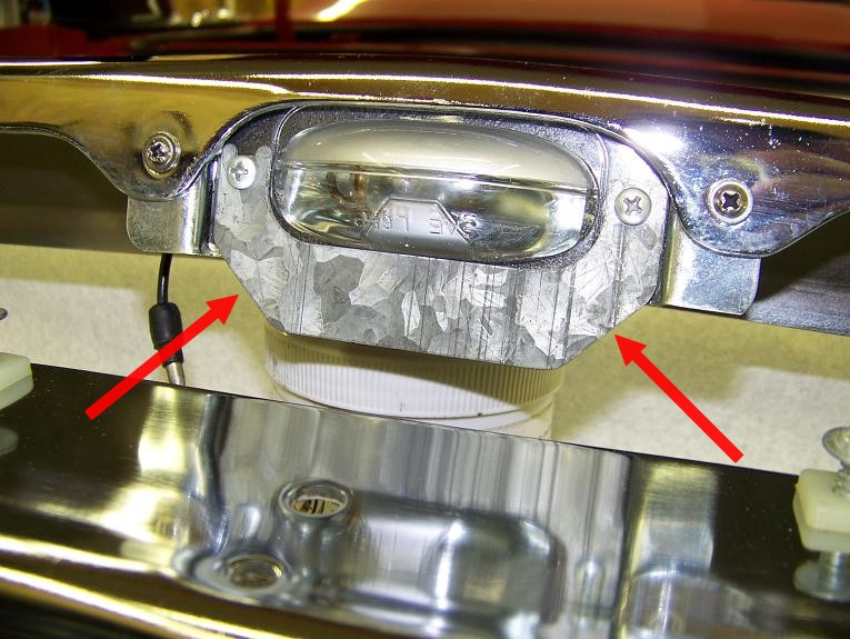 Deflector Shield License Lamp Assembly 68-70 Charger