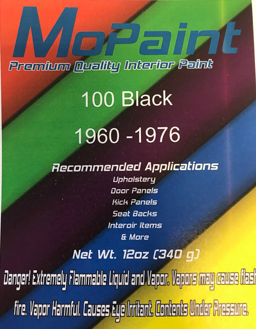 Black Interior Paint 12oz Spray Can