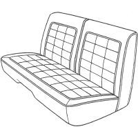 1968 Satellite Rear Bench Cloth Style