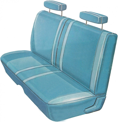 1970 Belvedere & Roadrunner Standard Style Front Split Bench