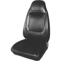 Front Bucket Seat Covers 1970  Challenger R/T, SE & Challenger Leather Style Black