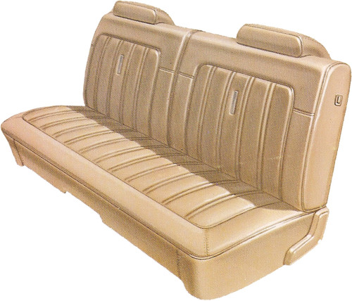 1973 Satellite Sebring & Roadrunner Rear Bench Deluxe Met. Green, Met. Bronze