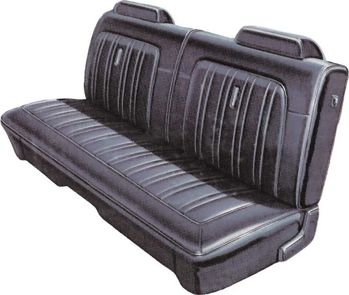 1974 Charger Front Split Bench NOS Met. Parchment & NOS Ember Gold