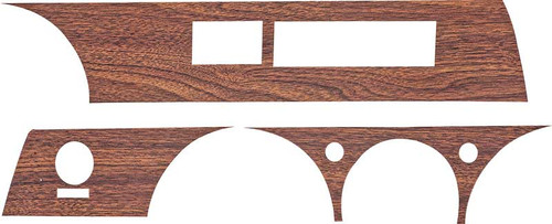Woodgrain Console 68-69 Barracuda Upper Dash 3 Piece