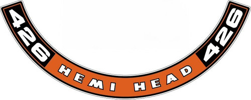 Decal Air Cleaner 68 Dodge & Plymouth 426 Hemi Air Cleaner