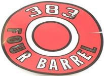 Decal Air Cleaner 66-70 Plymouth/Dodge 383 Four Barrel Air