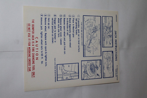 Jack Instructions 1969 Chrysler