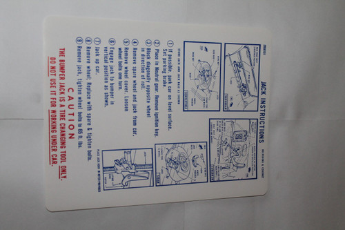 Jack Instructions 1966-1967 Chrysler & Dodge Monaco/Polara